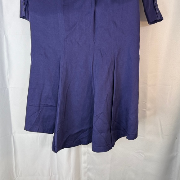 Double-Breasted Purple Blazer Dress - Picture 8 of 12